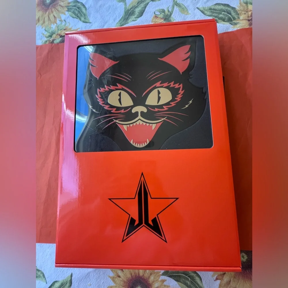 🐈‍⬛ JEFFREE STAR NINE LIVES ORANGE HAND MIRRORS 🐈‍⬛ NWT 🐈‍⬛